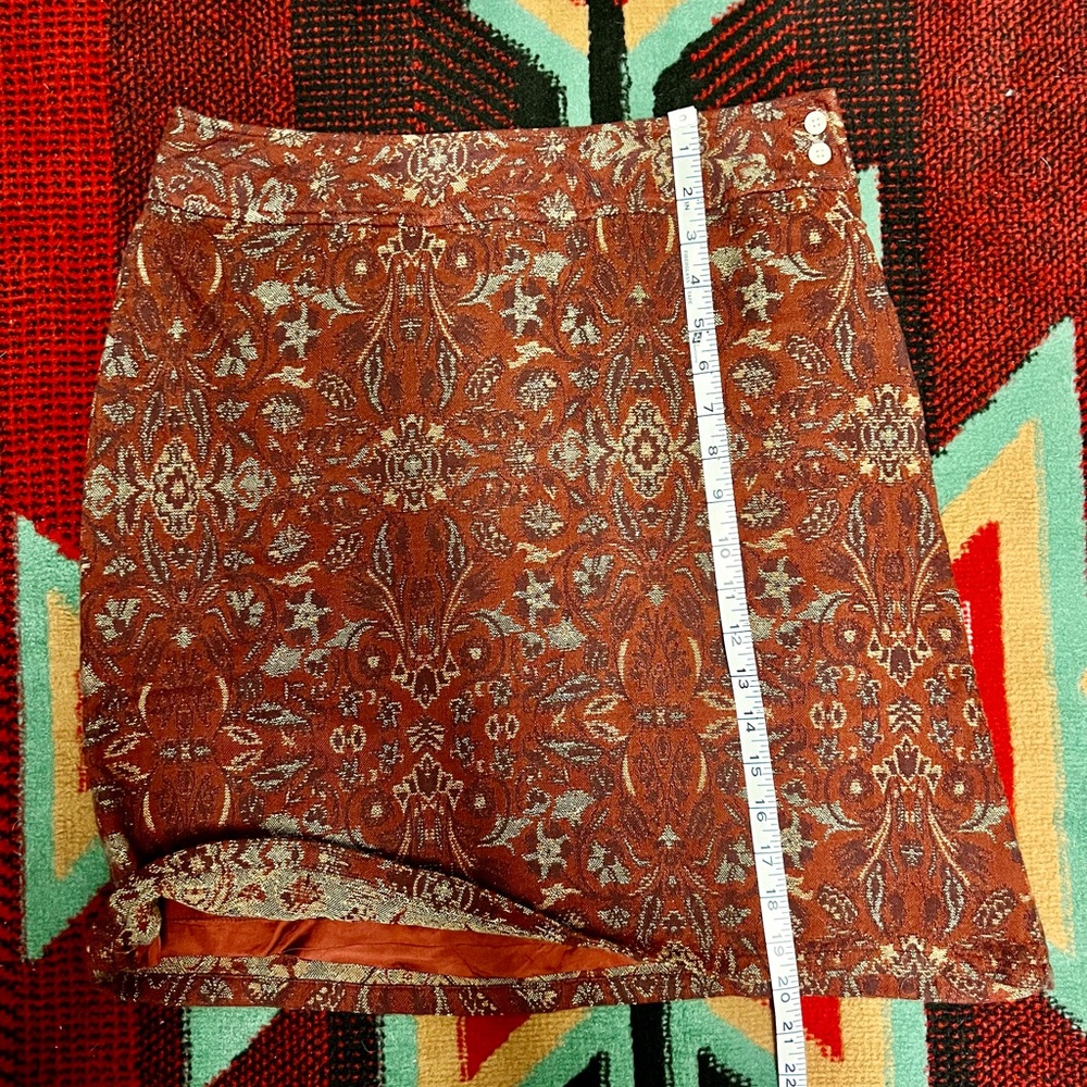 JJill rust color skirt. Size 12 petite.